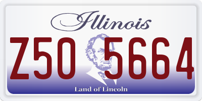 IL license plate Z505664