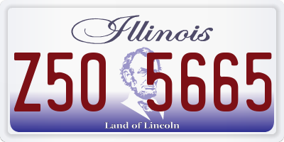 IL license plate Z505665