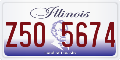 IL license plate Z505674