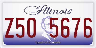 IL license plate Z505676