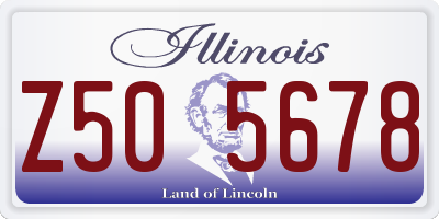 IL license plate Z505678