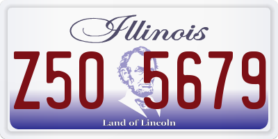 IL license plate Z505679
