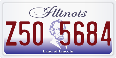 IL license plate Z505684