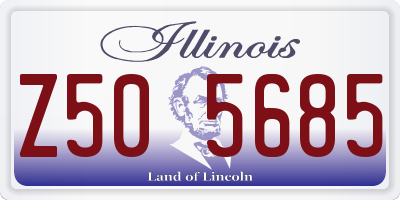 IL license plate Z505685