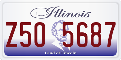 IL license plate Z505687