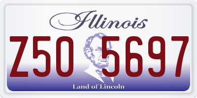 IL license plate Z505697