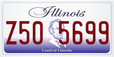 IL license plate Z505699