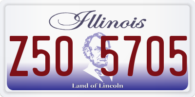 IL license plate Z505705