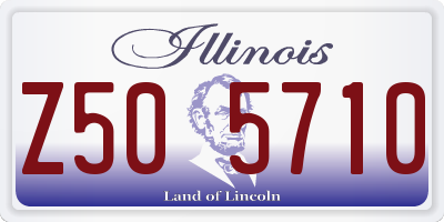 IL license plate Z505710