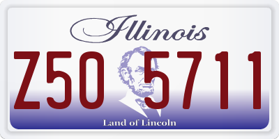 IL license plate Z505711