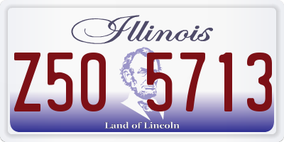 IL license plate Z505713