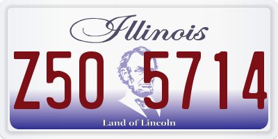 IL license plate Z505714