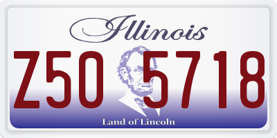 IL license plate Z505718