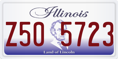 IL license plate Z505723