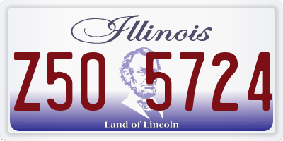 IL license plate Z505724