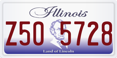 IL license plate Z505728