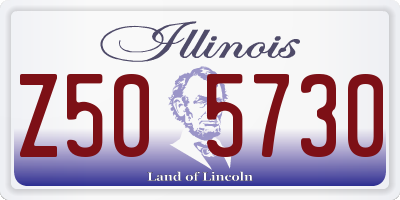 IL license plate Z505730