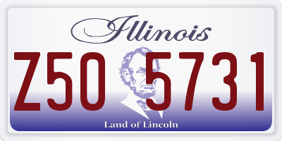 IL license plate Z505731