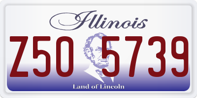 IL license plate Z505739