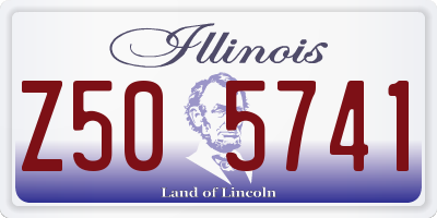 IL license plate Z505741