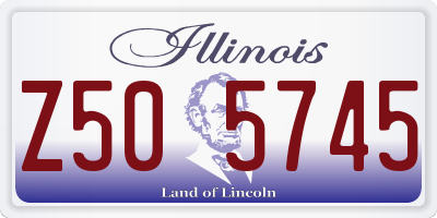 IL license plate Z505745