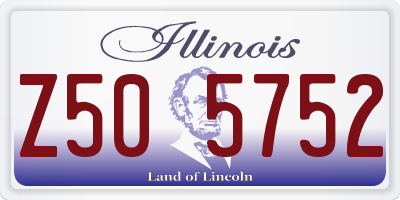 IL license plate Z505752