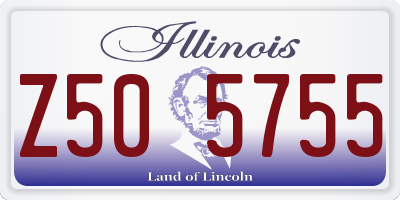 IL license plate Z505755