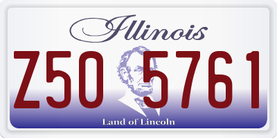 IL license plate Z505761