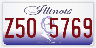IL license plate Z505769