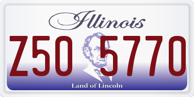 IL license plate Z505770