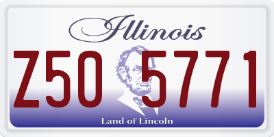IL license plate Z505771