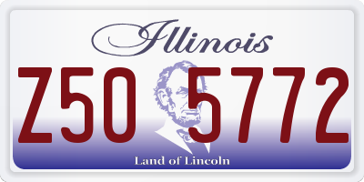 IL license plate Z505772