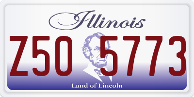 IL license plate Z505773