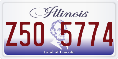 IL license plate Z505774