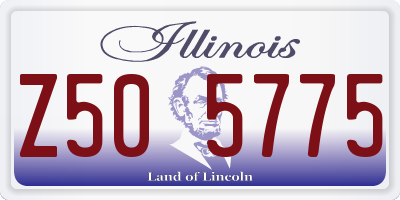 IL license plate Z505775