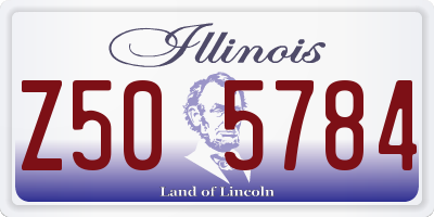 IL license plate Z505784