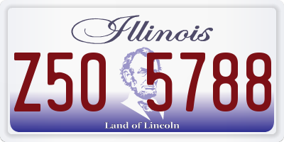 IL license plate Z505788