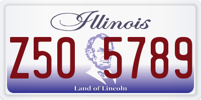 IL license plate Z505789