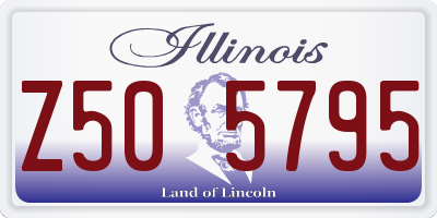 IL license plate Z505795