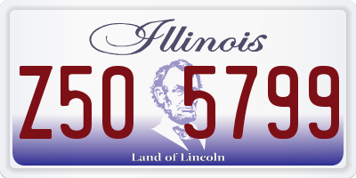 IL license plate Z505799