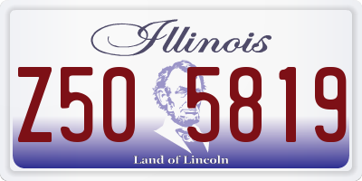 IL license plate Z505819