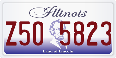 IL license plate Z505823