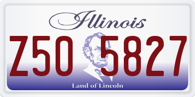 IL license plate Z505827