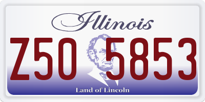 IL license plate Z505853