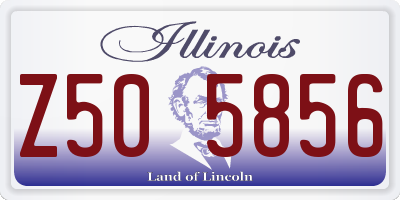 IL license plate Z505856