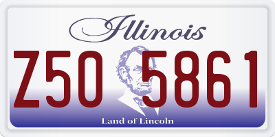 IL license plate Z505861