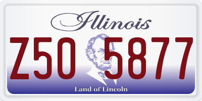 IL license plate Z505877