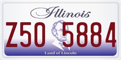 IL license plate Z505884