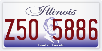 IL license plate Z505886