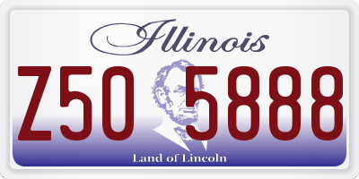 IL license plate Z505888